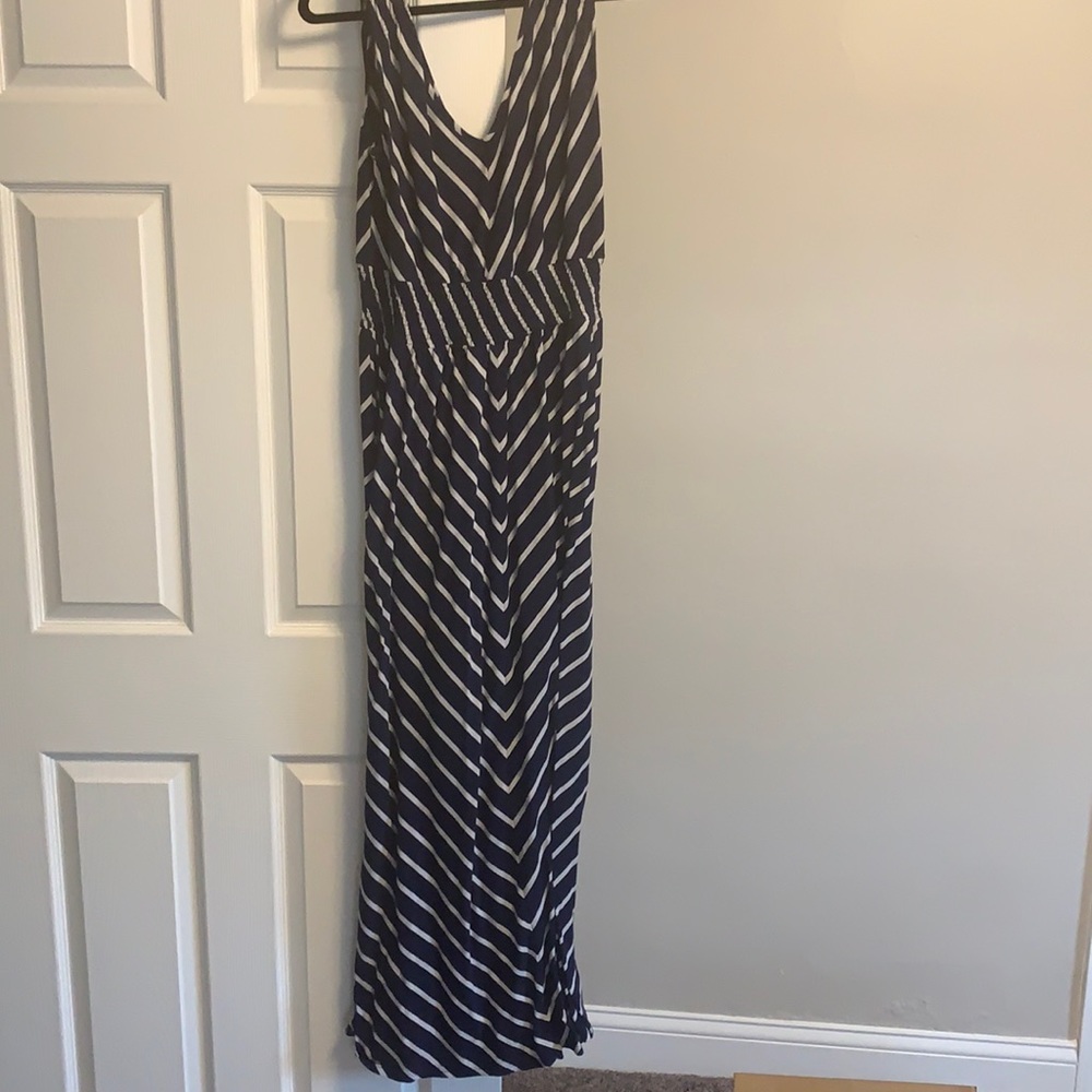 Maxi Blue/White Striped Torrid Dress